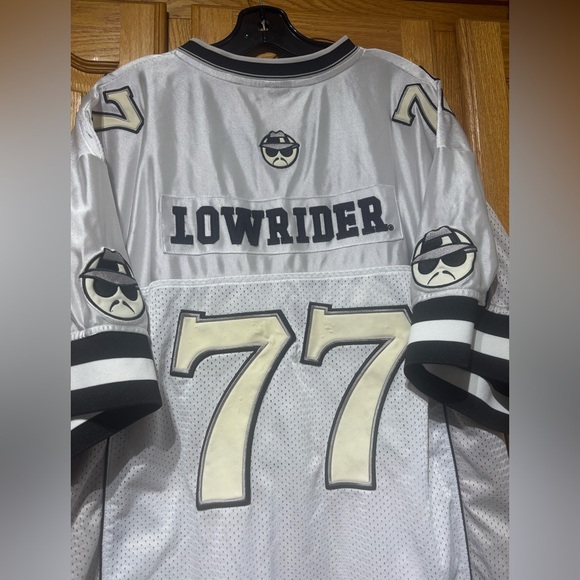 Vintage Y2K Lowrider Magazine #77 Football Jersey Chicano LA Raiders Men's XXL - Picture 11 of 11